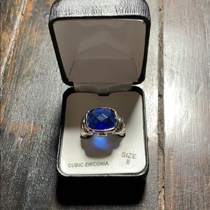 Blue ring costume jewelry